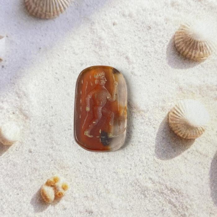 Enkidu Carnelian Intaglio 25 x 15 mm