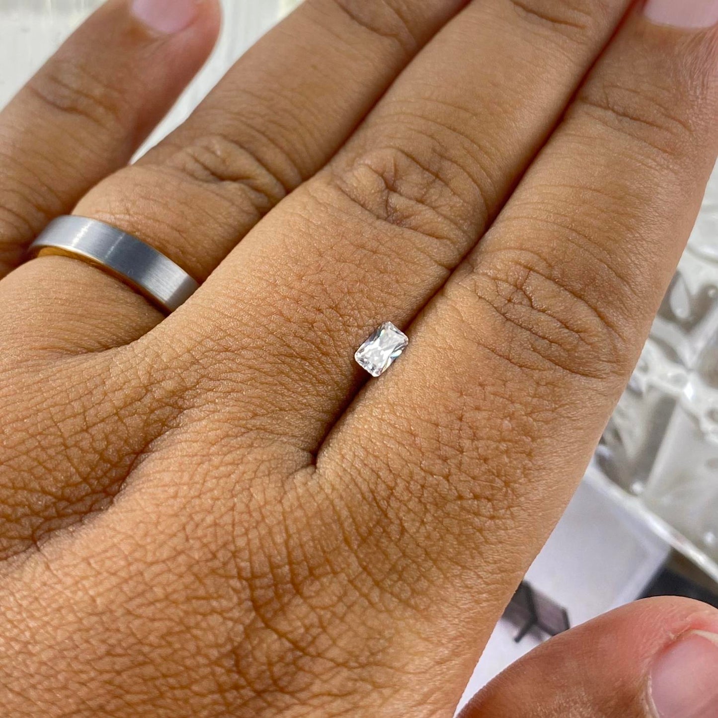 Moissanite Radiant 0,5 ct 4.5 x 4,5 mm